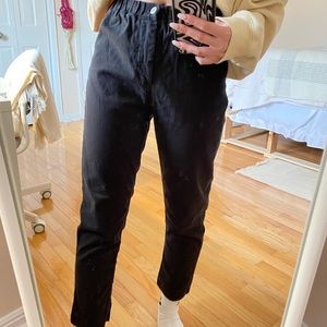 Brandy black straight leg pants